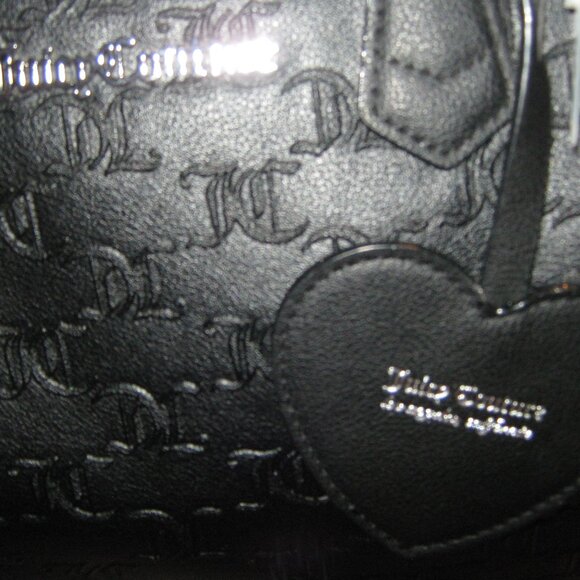 NWT Juicy Couture Licorice Black Fame Satchel Crossbody - Picture 13 of 13